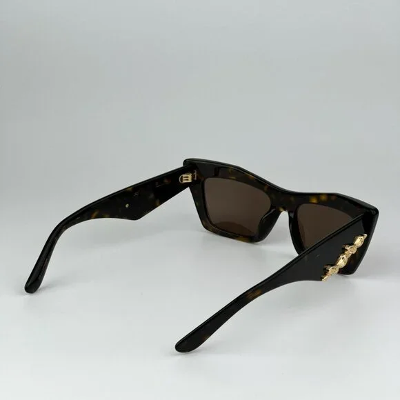 D&G DG4435 502/73 BRAND NEW Sunglasses Havana Dark Brown Cat  display picture 3